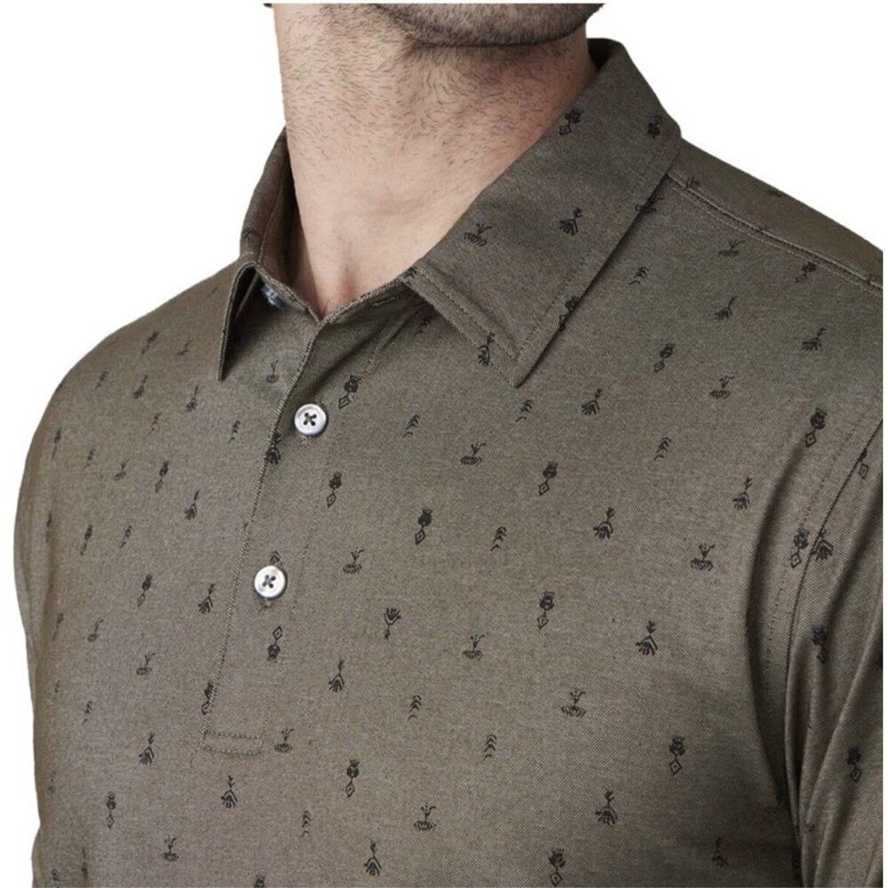 Link Soul Dri-Loft Polo Shirt Ever Green Signs Short Sleeve Men's Size XL NWT